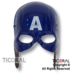 MASCARA CAPITAN AMERICA PLASTICA x 1